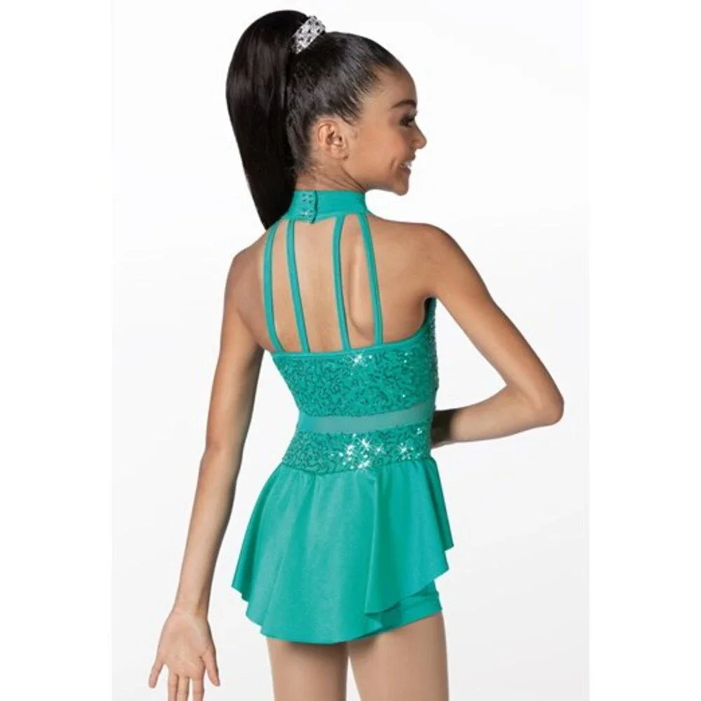 Pre-Owned Dance Costume Weissman 11974 Large Child Purple Jazz